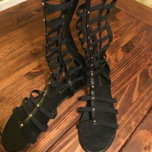 Women’s gladiator knee high sandals
